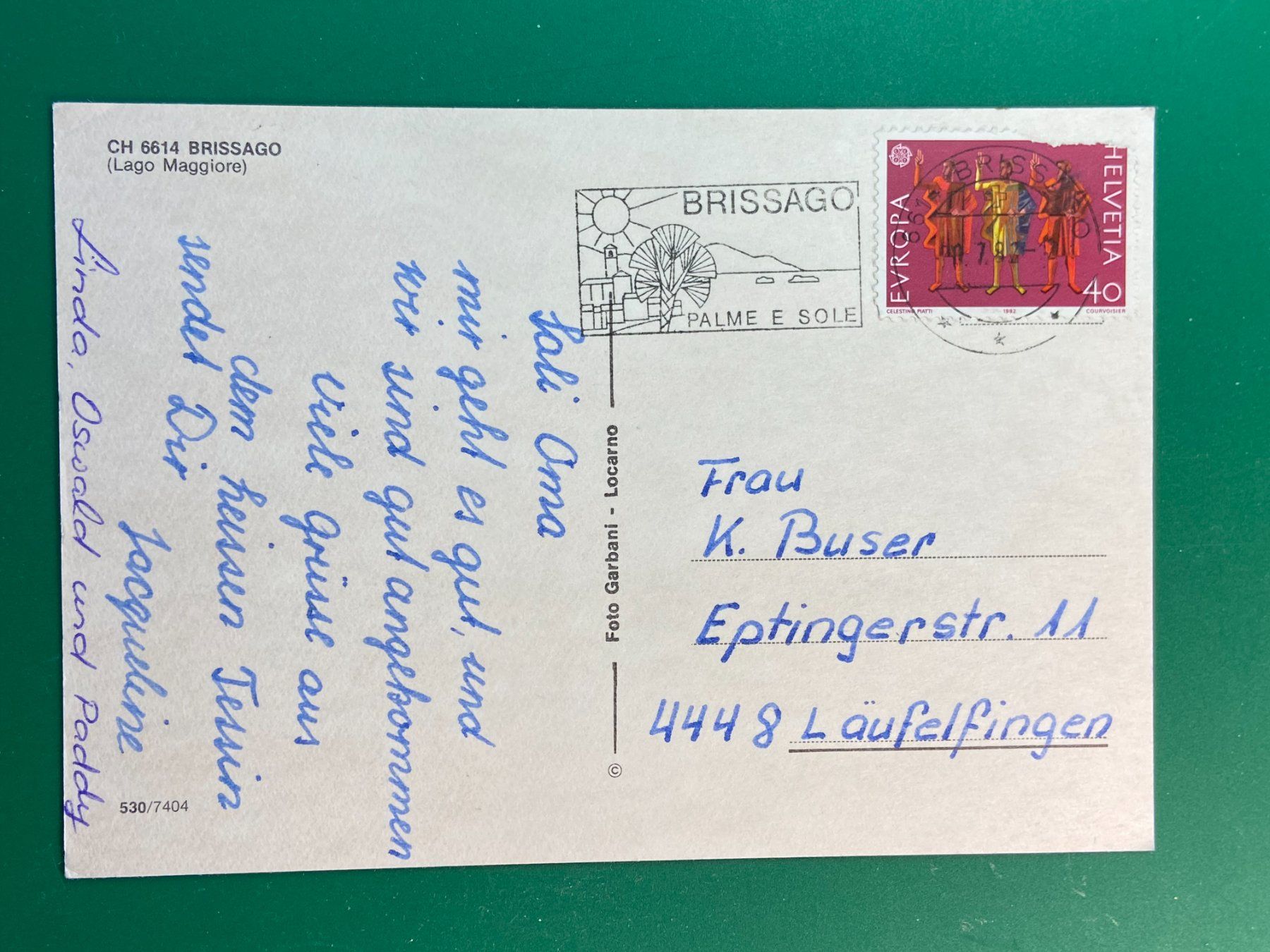 Cartes postales: Brissago – D'occasion à Steg VS par danwer74 1