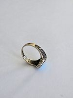 Bague en argent, Turquoise, taille 65.5