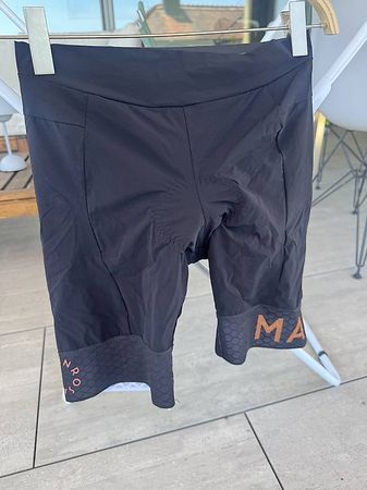 Schwarze Maloja Rennradhose Gr XL