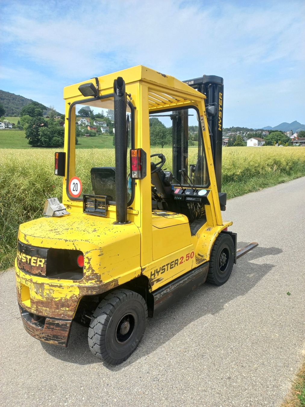 Diesel Carrelli elevatori e a forche: Stapler Dieselstapler Hyster 2,5T Triplex Strassenzulassung – Usato da Dulliken venduto da Classiclerch4657 4