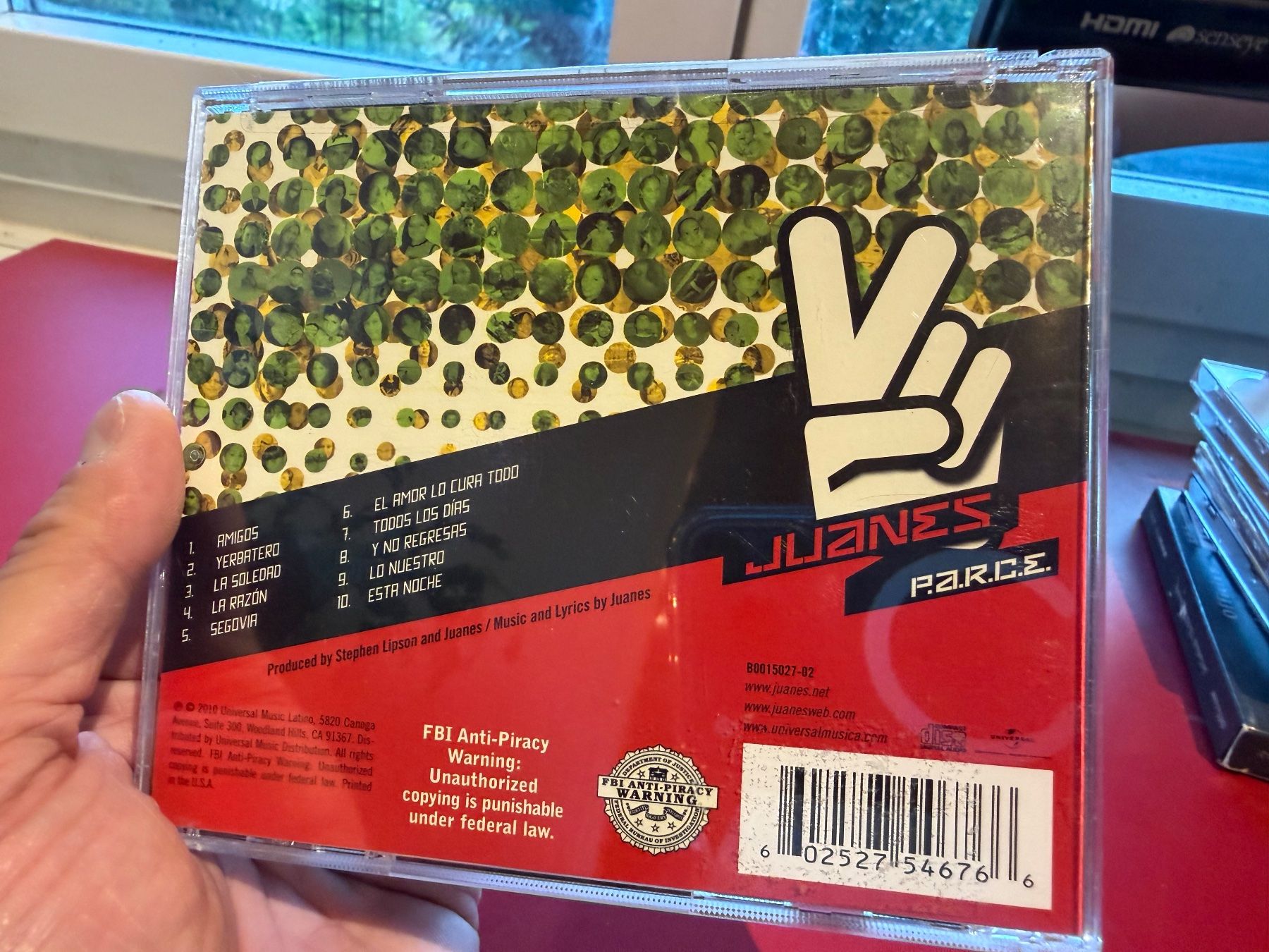 CD: Juanes - P.A.R.C.E. - KA01E – Nuovo e nell'imballaggio originale da Küsnacht ZH venduto da Jazztilldawn 2
