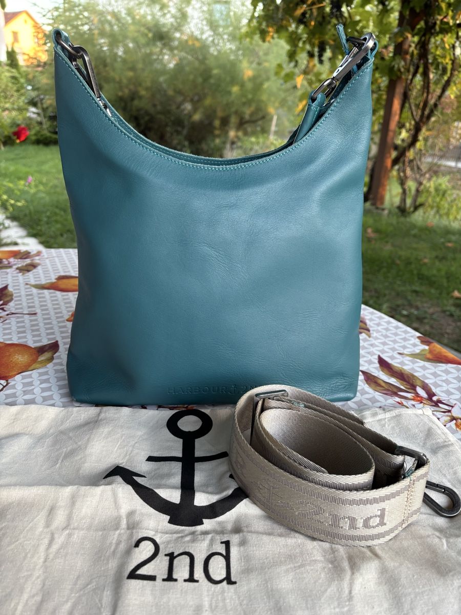 Borse da donna: Leder Tasche 2nd Harbour petrol – Usato da Frauenfeld venduto da Andi_andrea