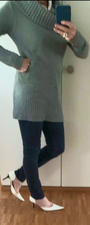 Pullover Long  Grösse M Grau