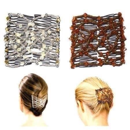 Accessori per capelli: Haarschmuck Braun-Silber 2er-set – Nuovo e nell'imballaggio originale da Spreitenbach venduto da mario-shop.xs