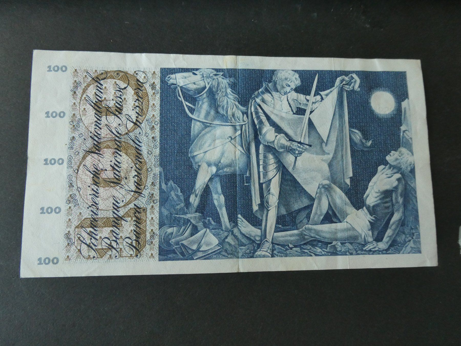 Billets de banque: Schweiz 1963, 100 Franken – D'occasion à Hinterforst par Rohusri 1