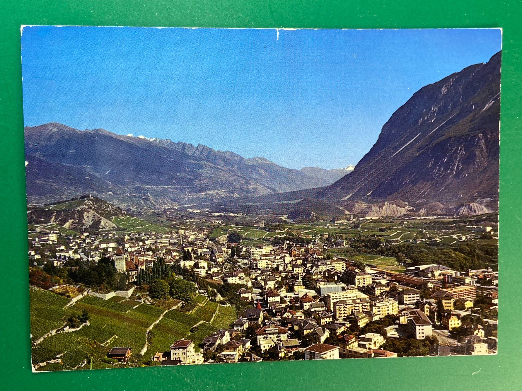 Cartoline postali: Sierre - Siders - Flugaufnahme – Usato da Steg VS venduto da danwer74