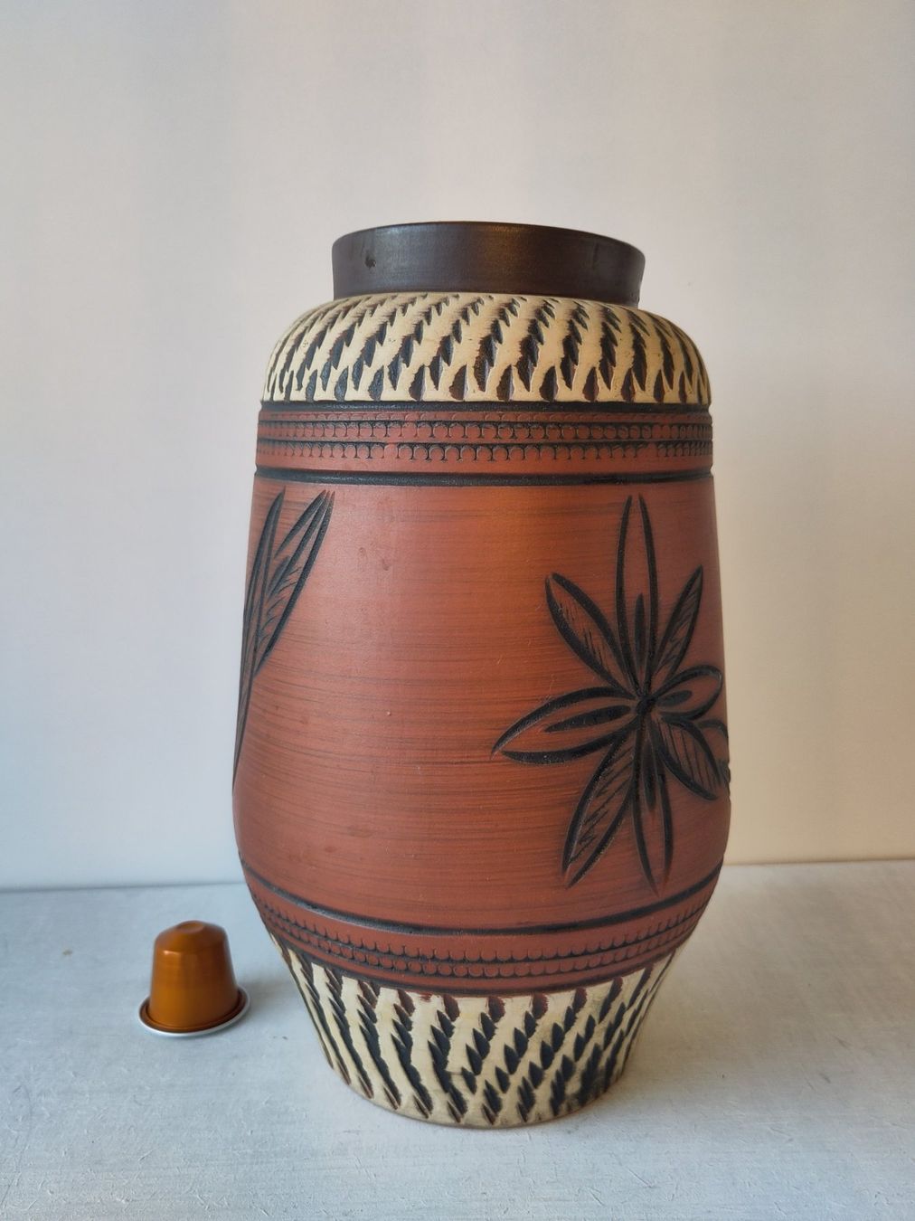 Vasi & Recipienti: Vintage DECORA Keramik Vase Sgrafitto Muster – Usato da Pfäffikon ZH venduto da rabali 2