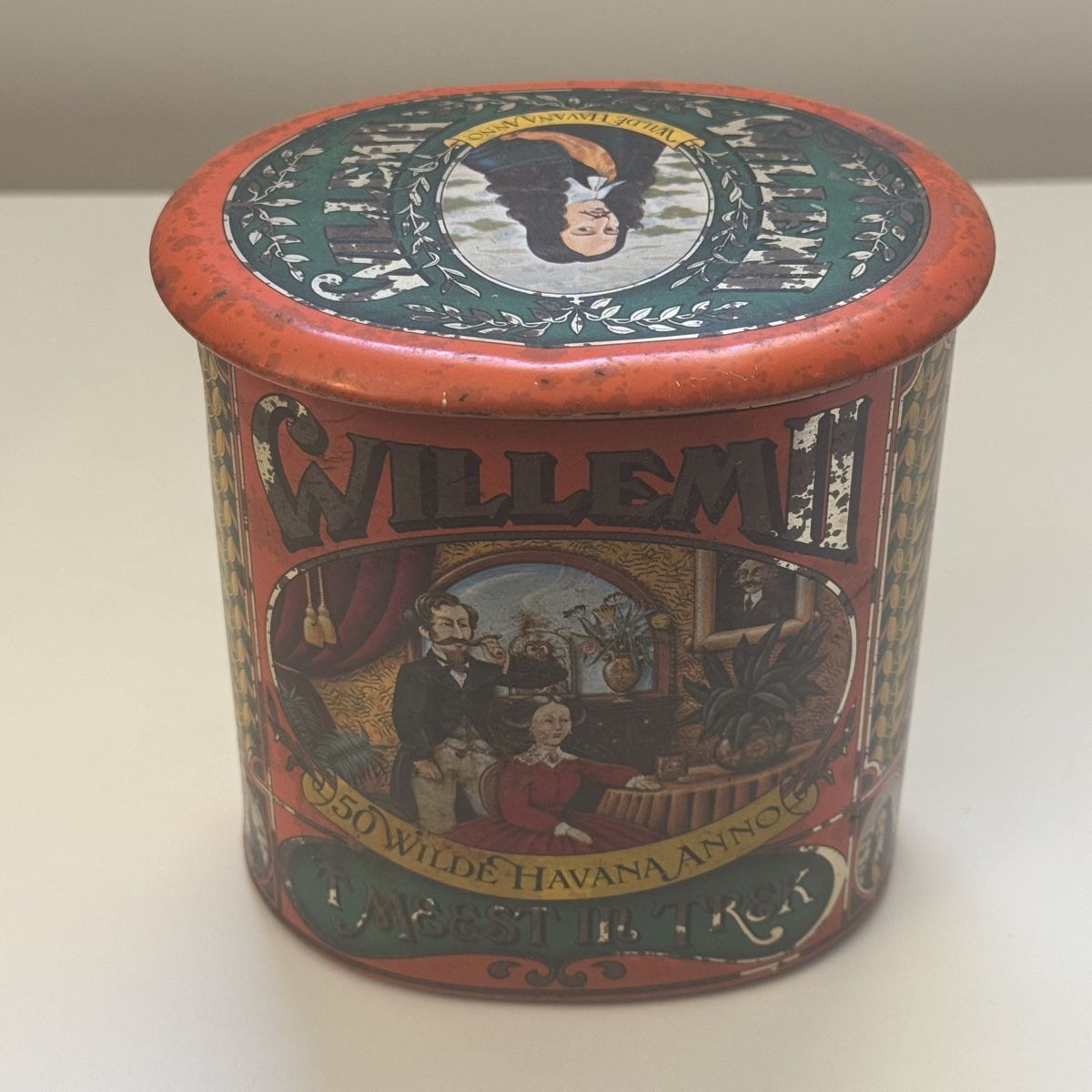 Barattoli: Vintage tin box - Willem cigars Holland – Usato da Zürich venduto da FEC75 2