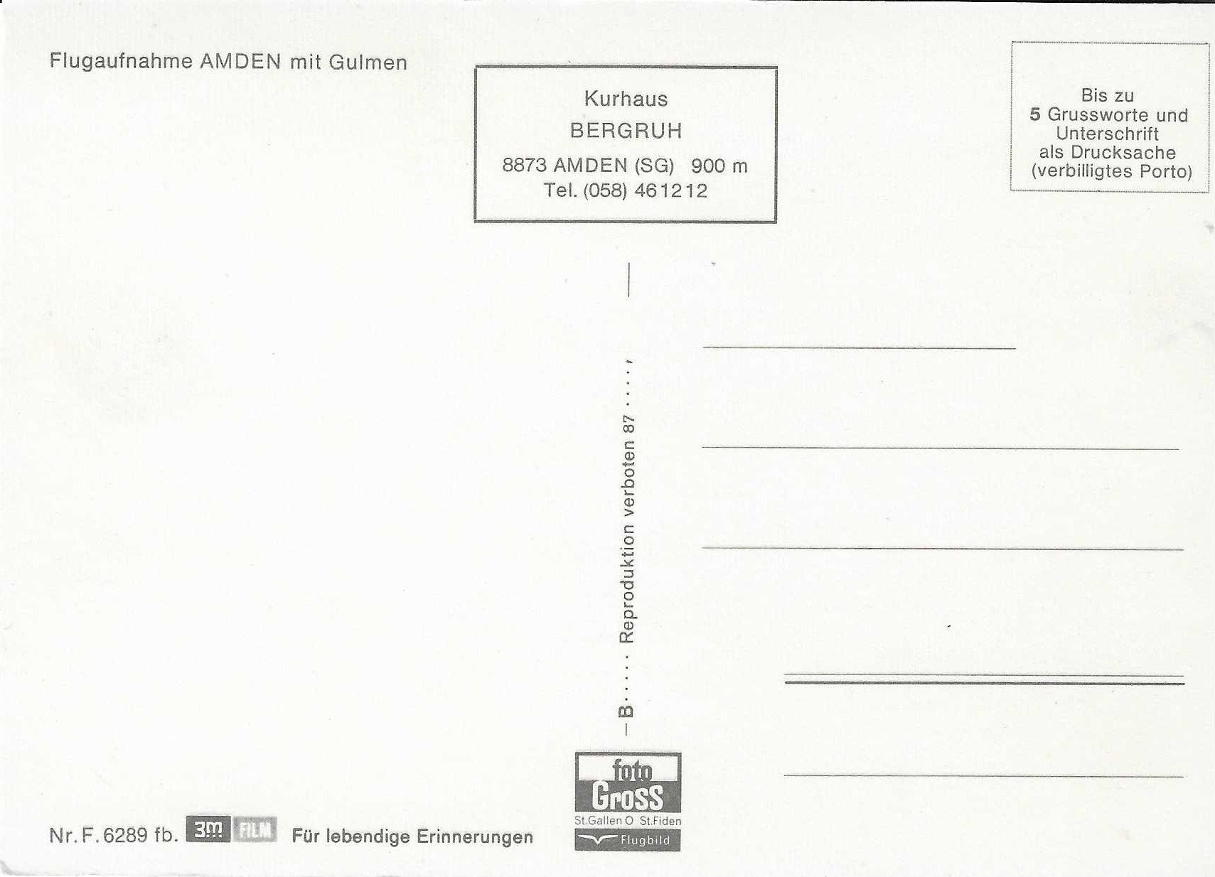 Cartoline postali: Amden mit Gulmen SG – Nuovo (secondo la descrizione) da Rothrist venduto da Stranglehold 1