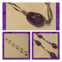 Amethyst Collier Kette Art deco Schmuck