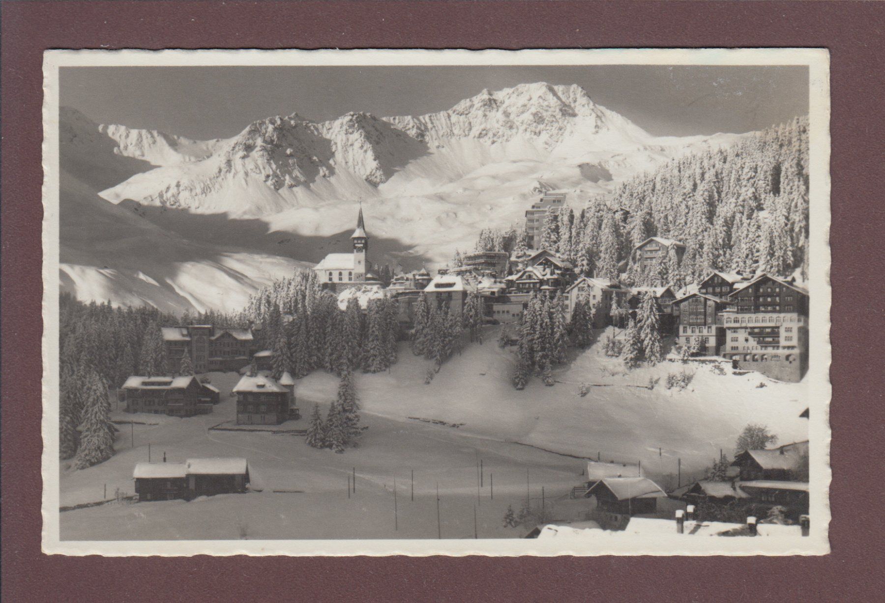 Cartoline postali: AROSA - Tschirpen - 1937 – Usato da Pully venduto da nicecards