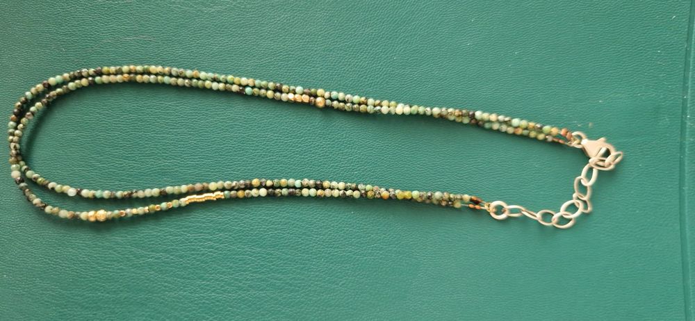 Collier Ras Du Cou Plaqué Or Longueur 19.5 Cm - Bijou Occasion, Style Ras De Cou
