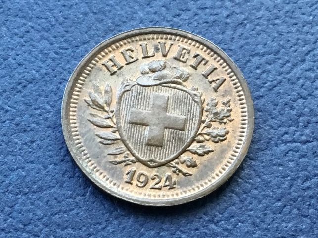 Tutti le monete: 1 Rappen 1924 VZ – Usato da St. Margrethen SG venduto da alfapeugeot10 1