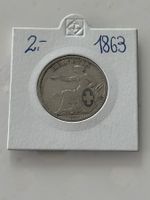 2 Franken 1863  sehr schön/Extrem Rar