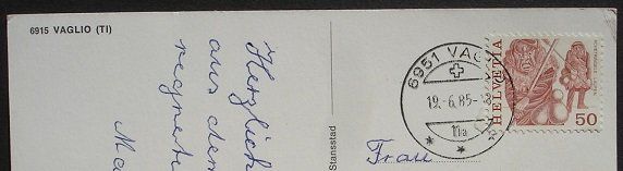 Cartoline postali: VAGLIO TI – Usato da Jona venduto da philajona 1