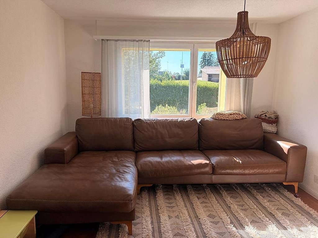 Divani: Grosses Ecksofa aus Leder in Braun – Usato da Zetzwil venduto da hesher 2