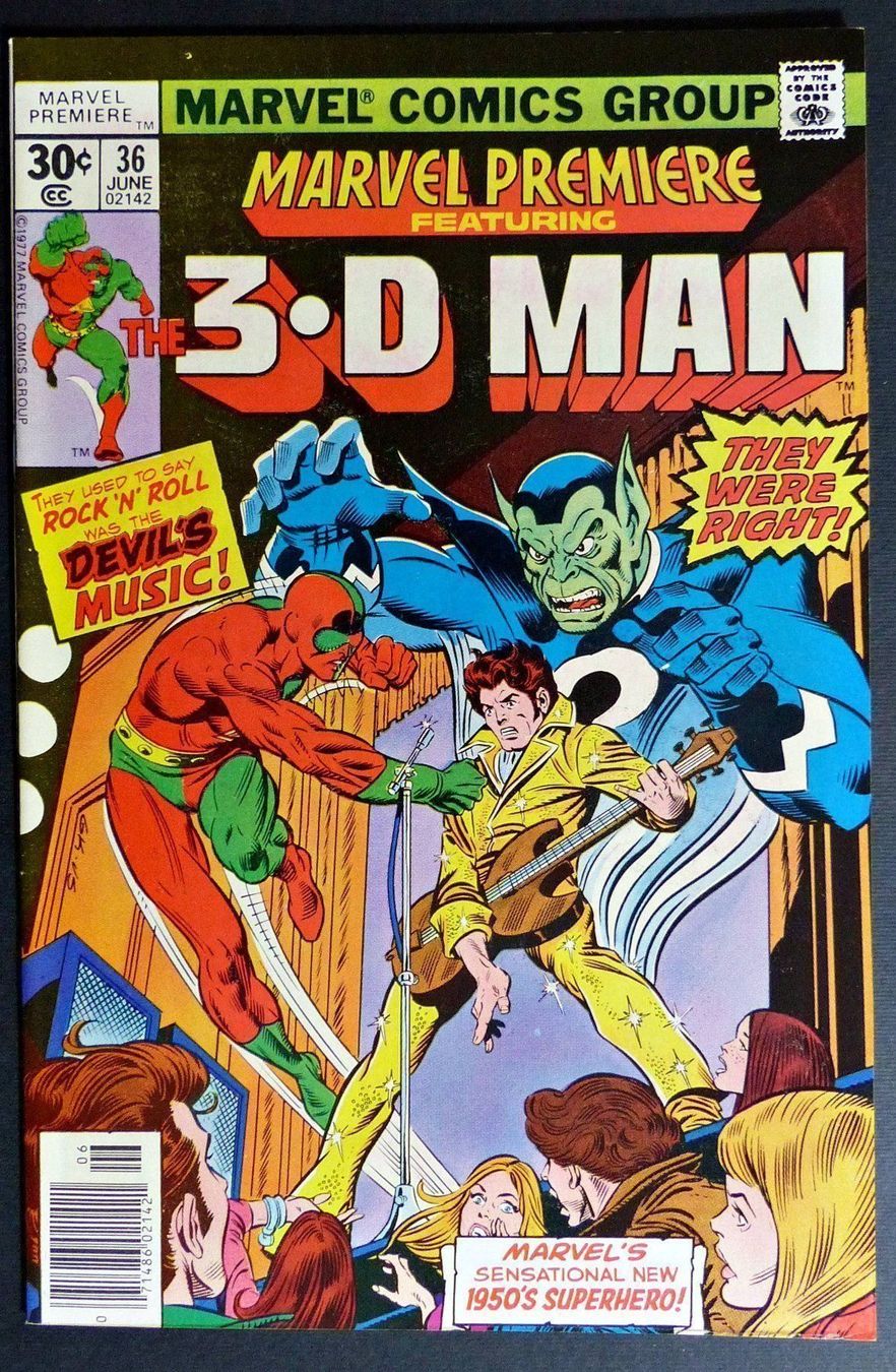Fumetti: MARVEL PREMIERE 35-36  🔑 KEY ISSUE 3-D MAN 1ST APP.  1977 – Usato da Lugano venduto da YouWantUS 4