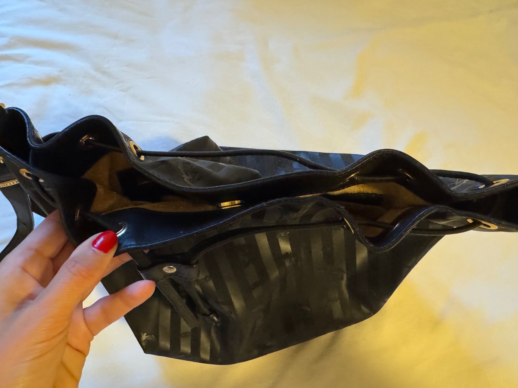 Maison Mollerus Borse da donna: Beuteltasche classic schwarz/gold NIESEN – Usato da Oberrieden venduto da Olivianeu 6