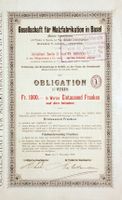 5% Gesellschaft für Malzfabrikation in Basel - 1912