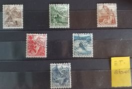 4001) 285-290, Landschaftsbilder ET Eckstempel Lp