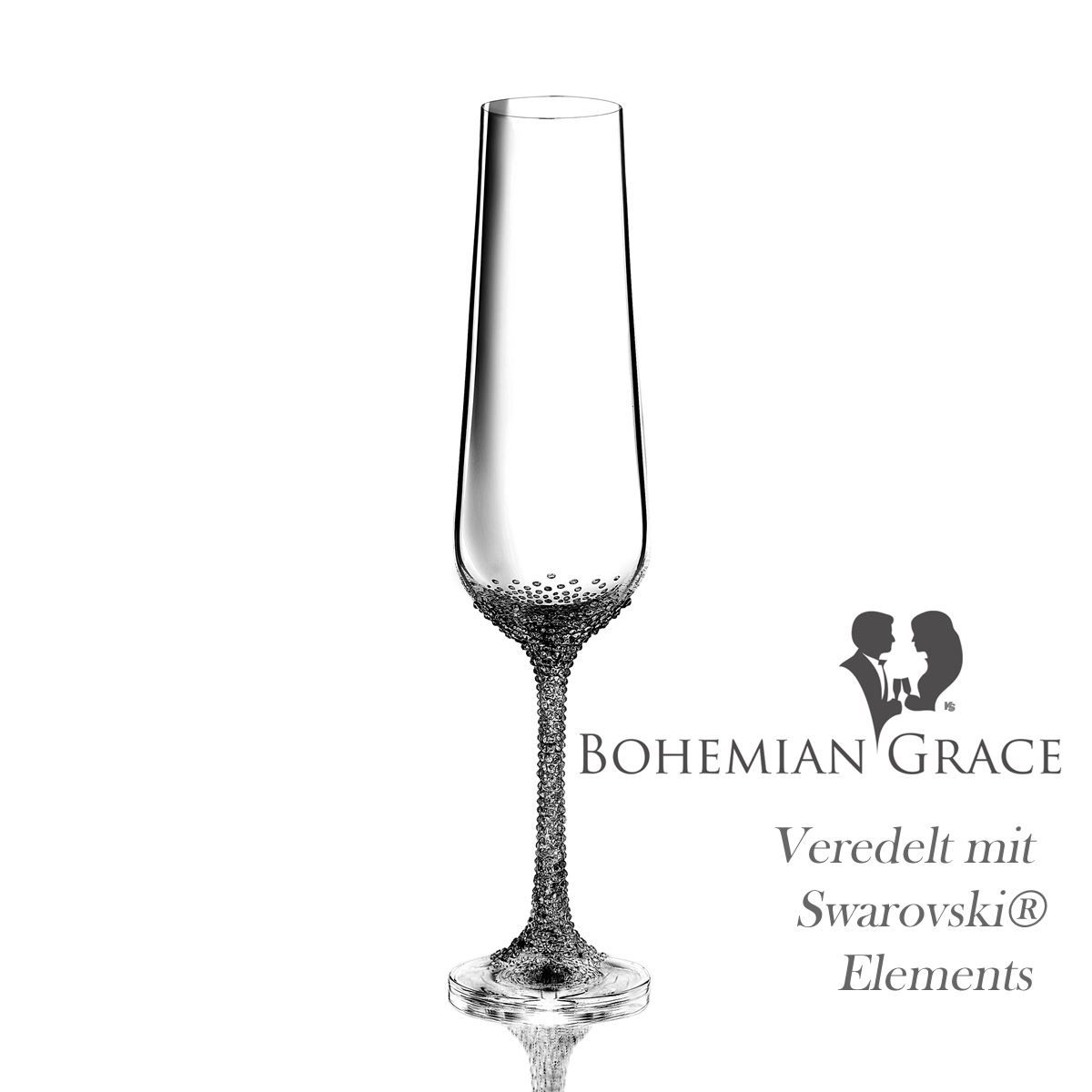 Bicchieri: Sektglas ARTEMIS von Bohemian Grace – Nuovo e nell'imballaggio originale da Wettingen venduto da kochshop