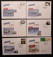 6X FLUGPOST-BRIEFE - ERSTFLUG