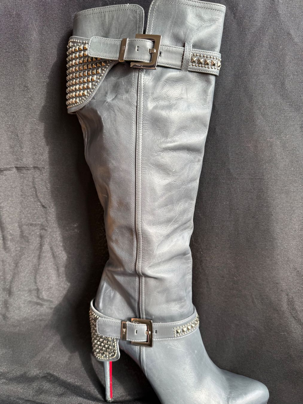 Scarpe da donna: Bottes Paciotti en cuir gris – Usato da Vernier venduto da ley_yqh9 2