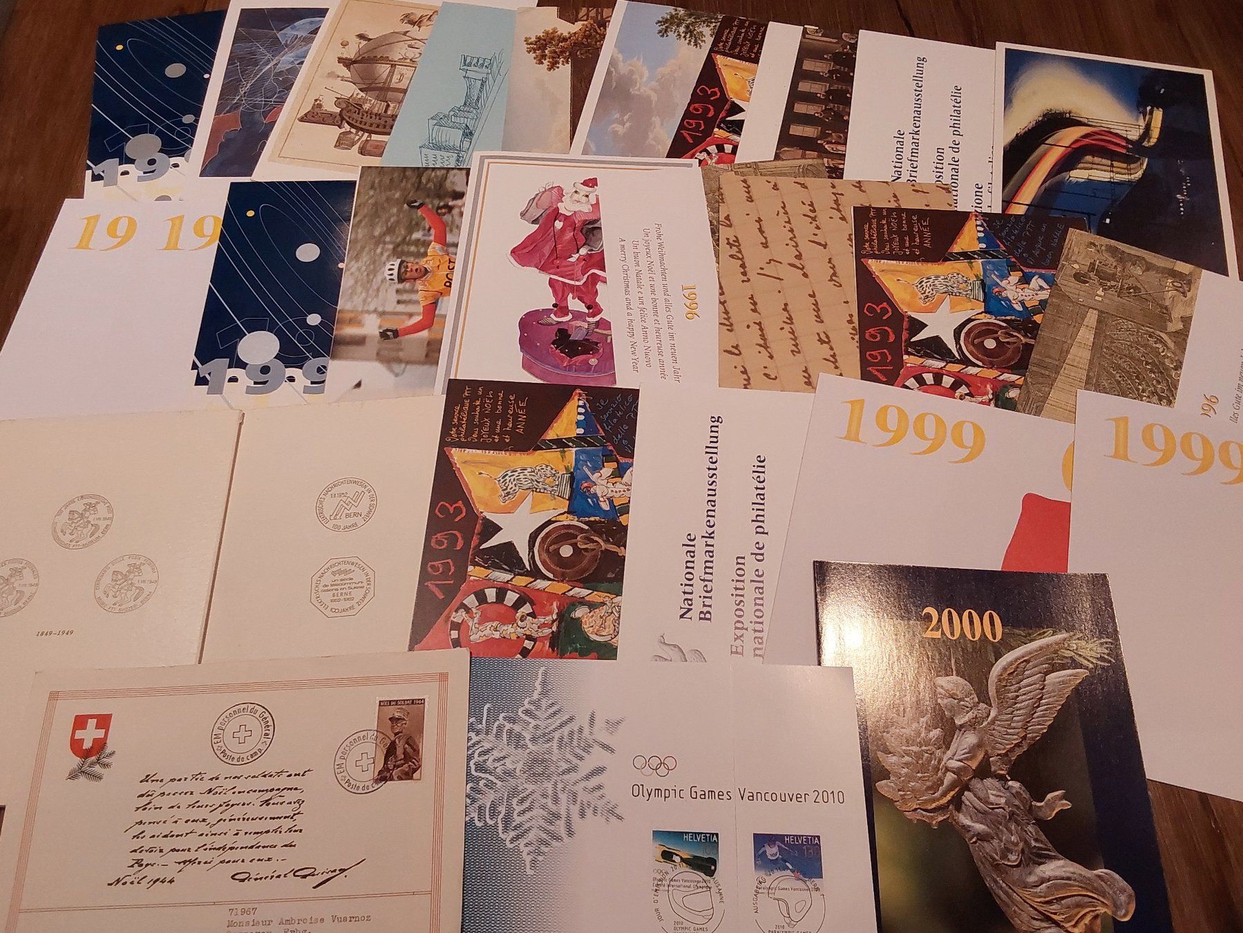 Tutti i francobolli: Ü. 200 Stk. CH Weihnachtskarten, Folders etc. – Usato da Münchwilen AG venduto da Nesar 6