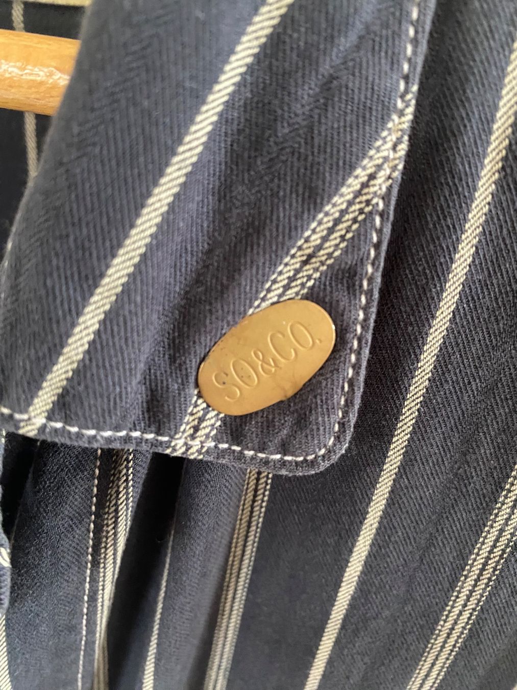 Camicie: Stevenson Overall Co. Foreman Black Stripe Shirt, Hemd – Usato da Illnau venduto da Machi3 2