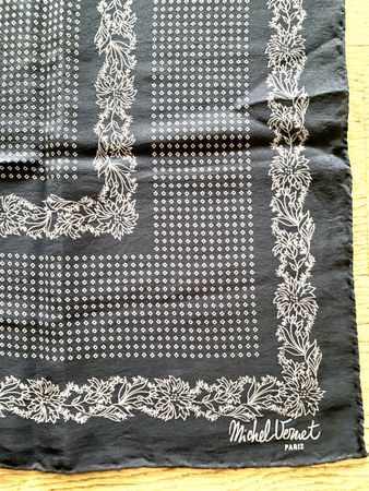 Michel Vernet Paris Seidentuch, Foulard, Silk Scarf