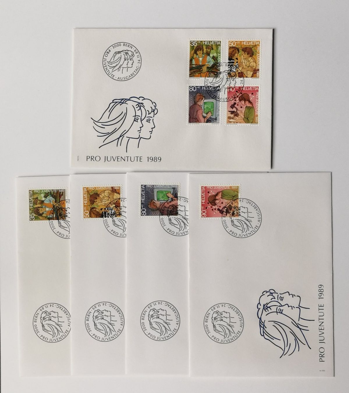 Tutti i francobolli: PJ FDC 1989 Ganze Serie – Nuovo (secondo la descrizione) da Aadorf venduto da Chnorli-Furz