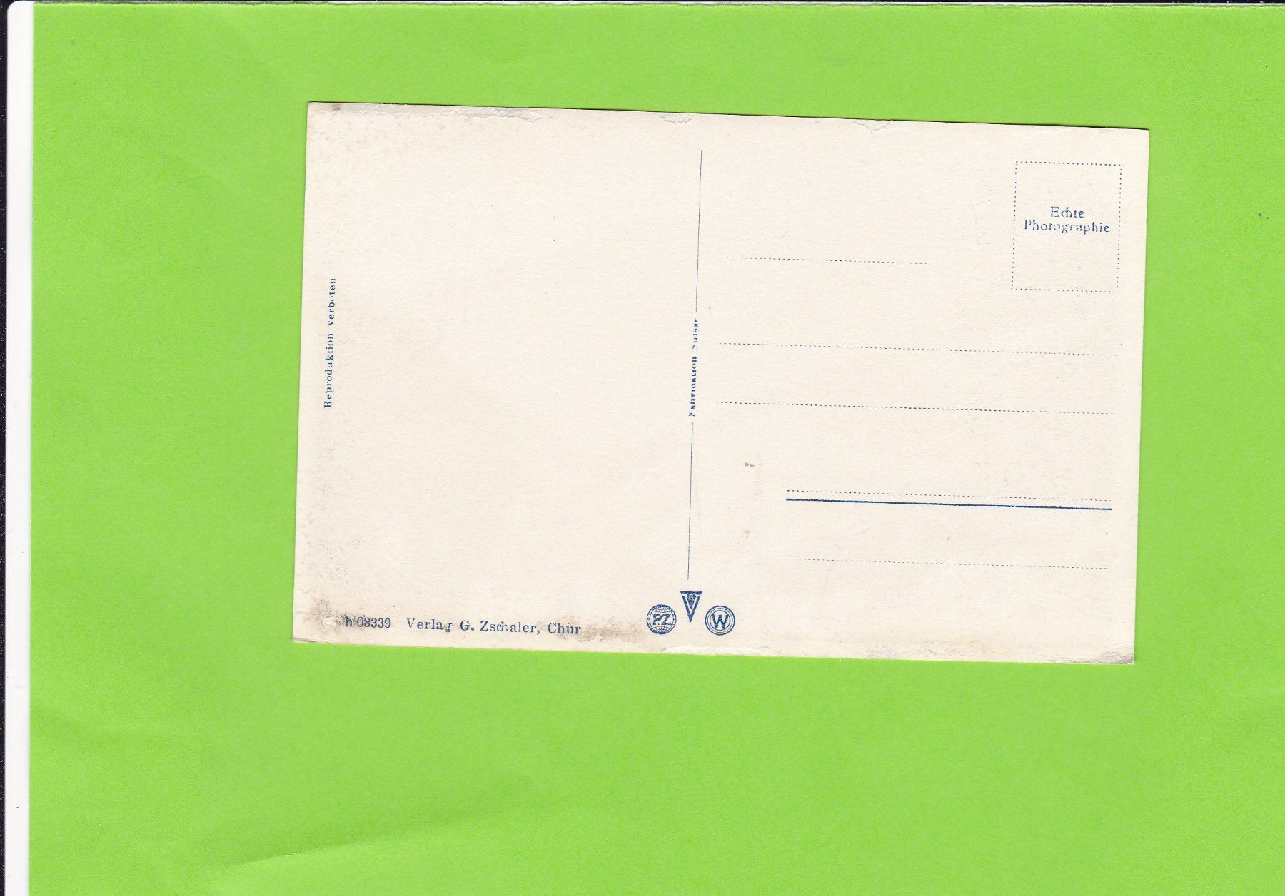Cartoline postali: Blick vom Chalet Grida auf Passugg – Usato da St. Peterzell venduto da neckertal 1