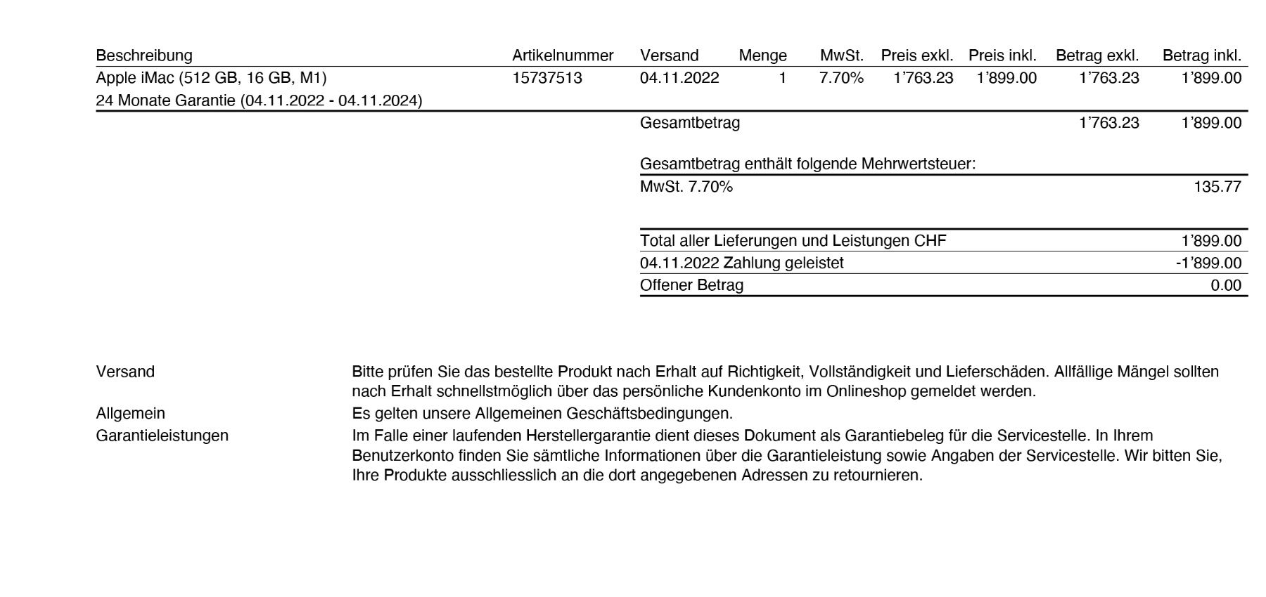 Apple PC: Apple iMac 24 M1 – Usato da Maienfeld venduto da bumble-bee888 2