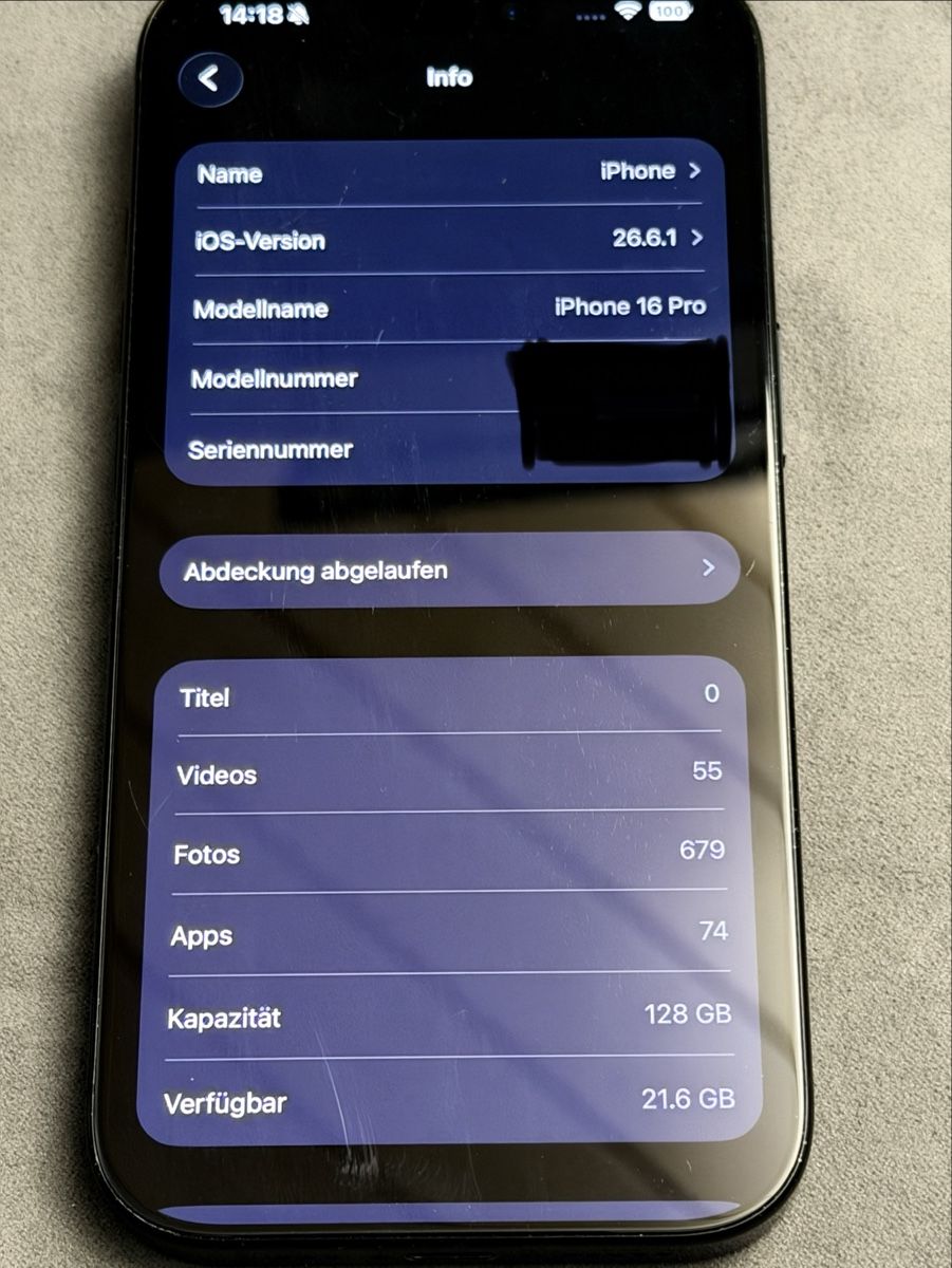 Apple Handys / Smartphones: IPhone 16 Pro Black Titanium 128GB – Gebraucht aus Wolhusen von technicsII 4
