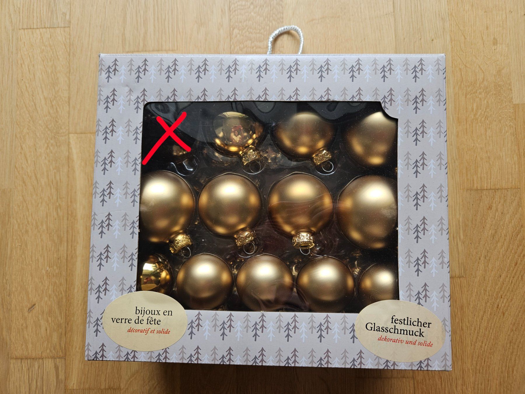 Toutes les décorations: Weihnachtskugelnkugeln Gold – D'occasion à Dietikon par nat_6p98 1