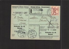 Einzugs-Auftrag,Stabstempel+Rundstempel Neuallschwil,5.ll.46