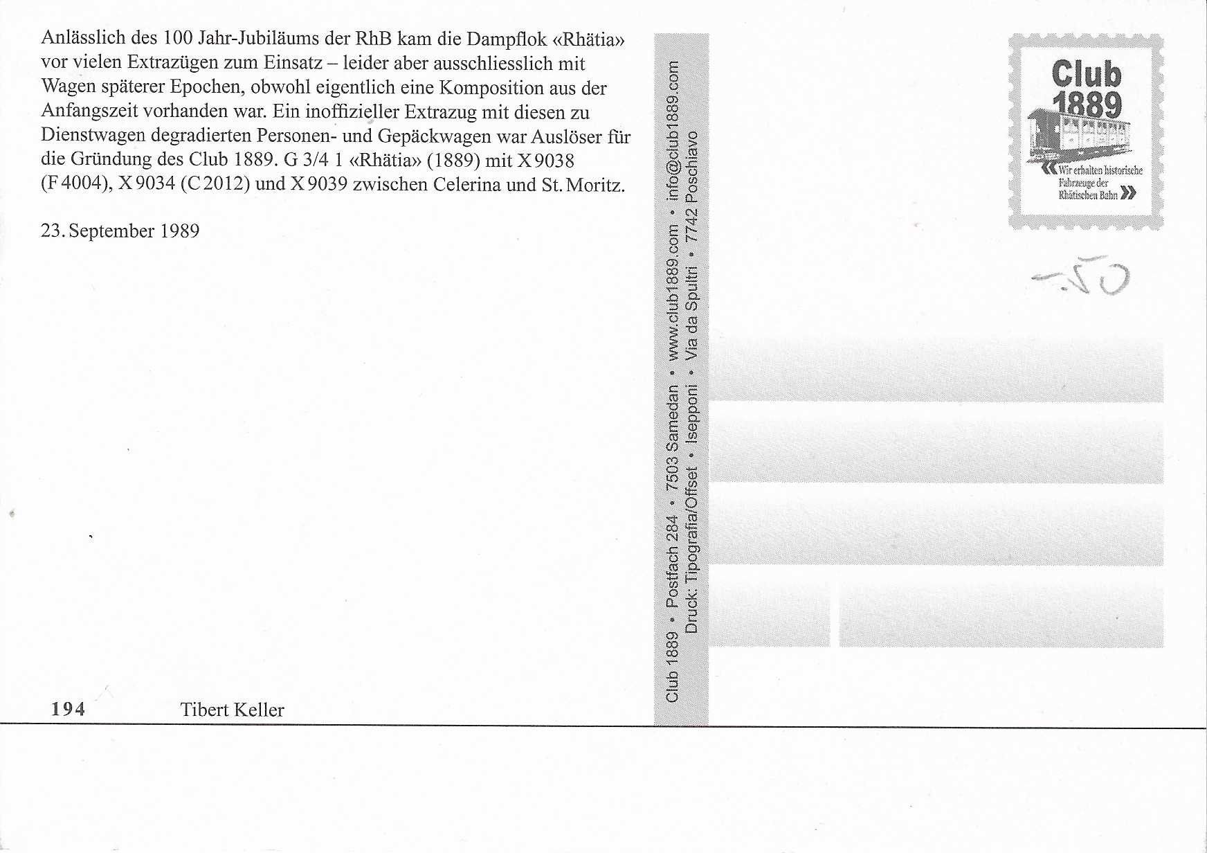Cartoline postali: RhB Dampflok "Rhätia" – Nuovo (secondo la descrizione) da Rothrist venduto da Stranglehold 1
