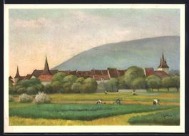 Le Landeron /Neuchatel, Ortspanorama mit