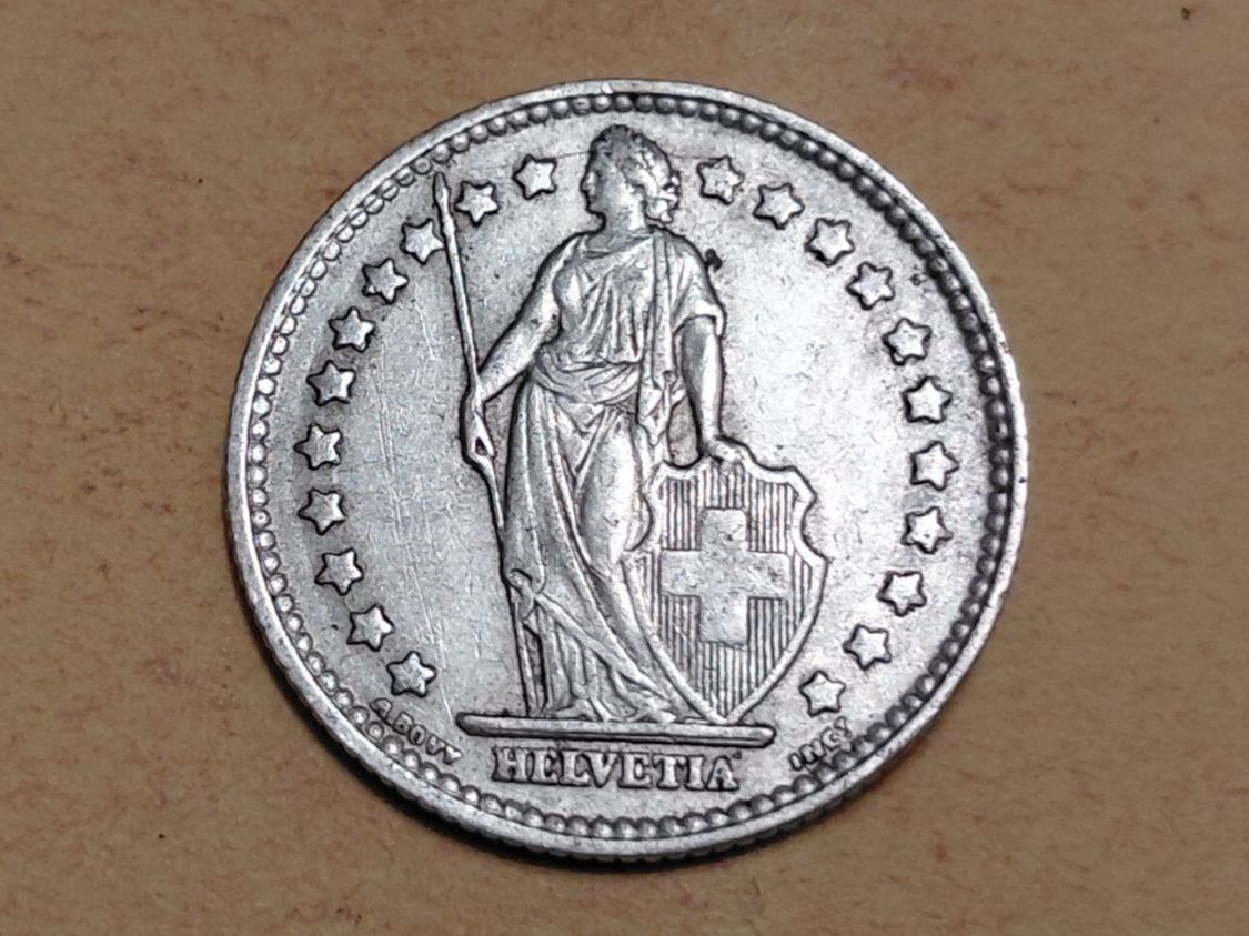 Tutti le monete: Schweiz 1 Franken 1955 B Silber – Usato da Buchs SG venduto da num_cd97 1