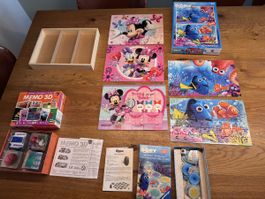 Kinderspiele: Puzzle, Memo, Dory, Disney