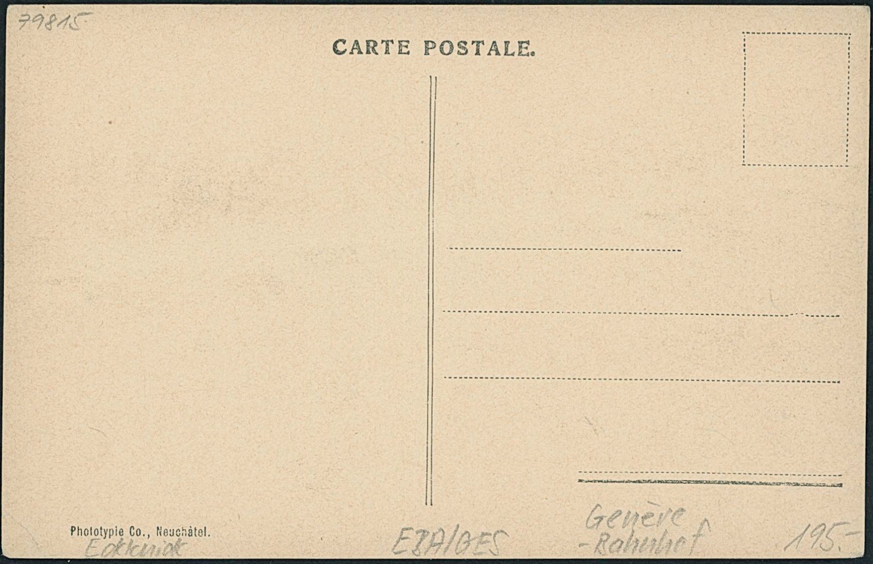 Cartoline postali: GES Genève - Bahnhof - Bahn – Nuovo (secondo la descrizione) da Schindellegi venduto da leecollect 1