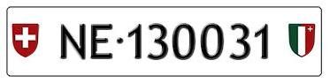 Schilder: Plaque auto NE 130031 – Neu (gemäss Beschreibung) aus Boudevilliers von ENCHERES-PLAQUES-NE
