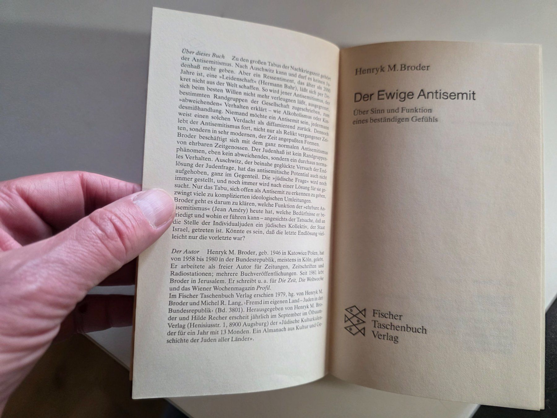 Libri: Der ewige Antisemit - Henryk M. Broder - 1988 – Usato da Walterswil BE venduto da Lonitti 5