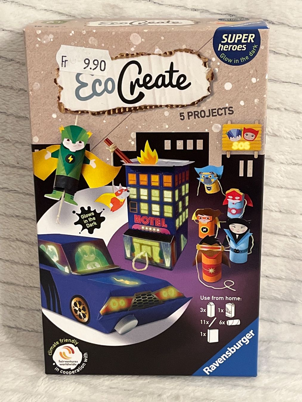 Ravensburger Giocattoli: Eco Create Superhelden Bastelset - Neu & OVP! – Nuovo e nell'imballaggio originale da Oberegg venduto da MZ_DiesundDas