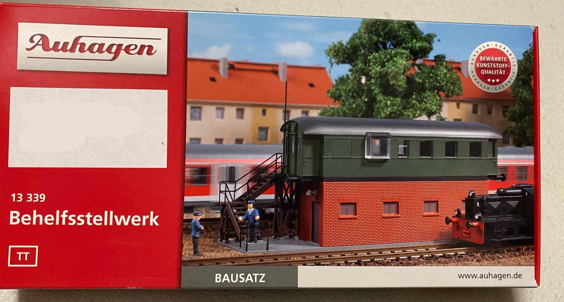 Auhagen Modellini di ferrovie: Behelfsstellwerk Spur TT – Nuovo e nell'imballaggio originale da Boswil venduto da Blflohmi
