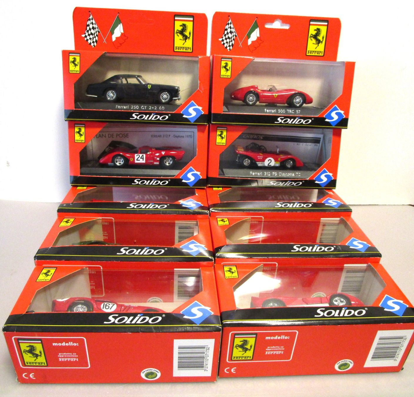 Ferrari Modellini d'auto: LOT DE 10 FERRARI SOLIDO  1992 – Nuovo e nell'imballaggio originale da Chêne-Bourg venduto da breno56 4