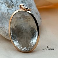 Rutilquarz Anhänger aus Sterling Silber - UNIKATE