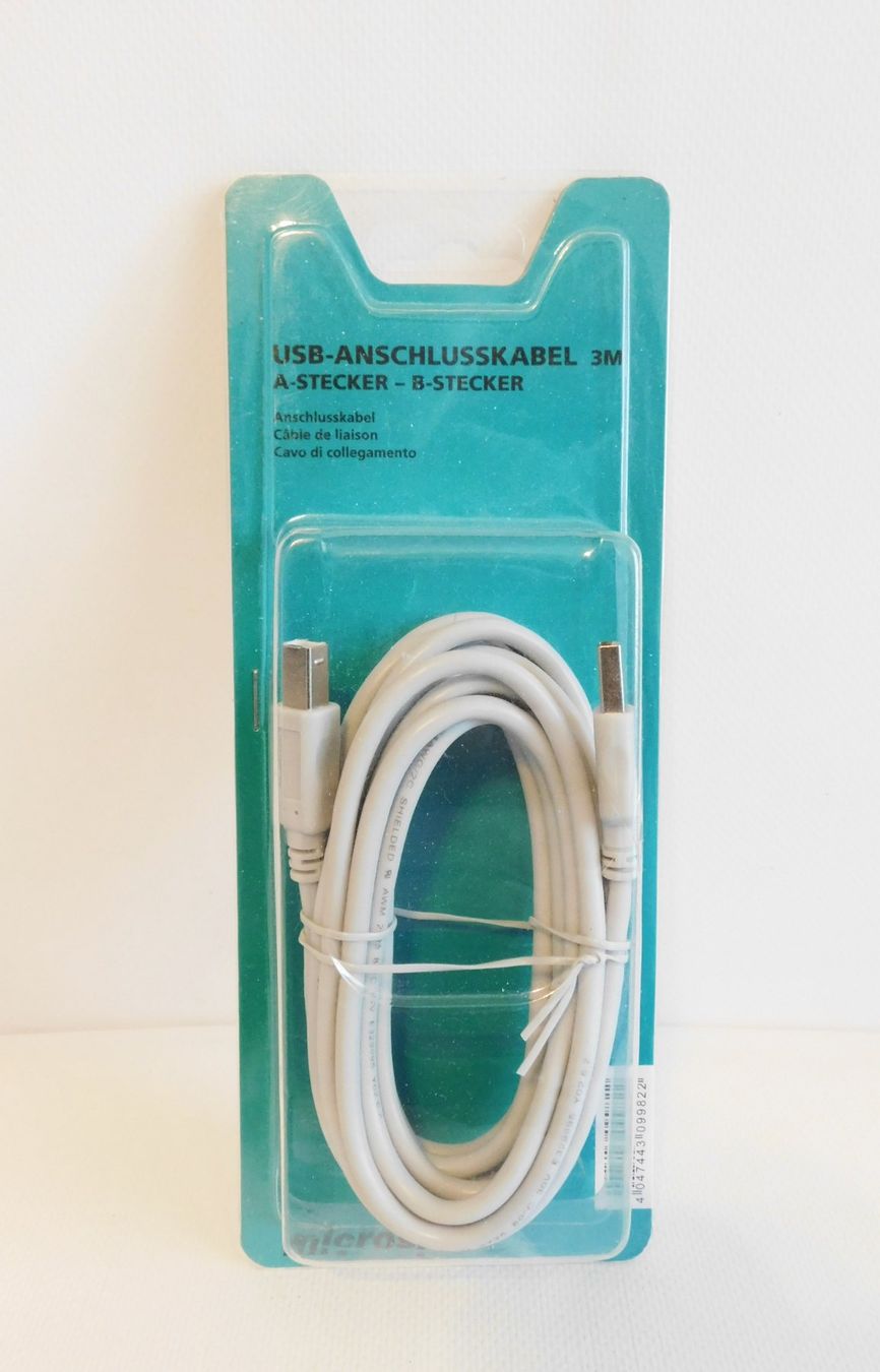 Microspot Cavi: USB-Anschlusskabel, 3 Meter, Originalverpackt – Usato da Emmenbrücke venduto da Ulisse-22
