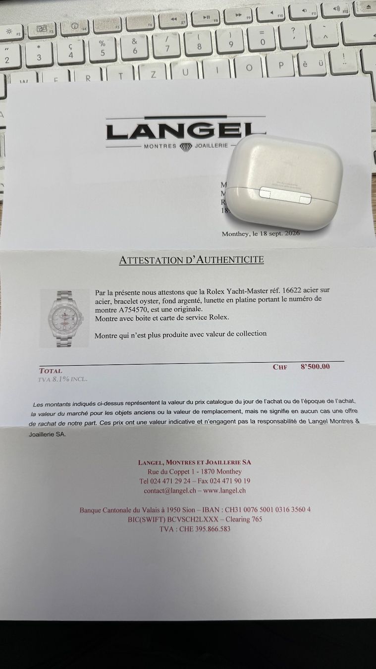 Rolex Orologi: Rolex Yacht Masters 16622 box + certification – Usato da Massongex venduto da Rancho2942 5