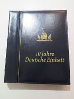 SAMMLUNG 10 J. DEUTSCHE EINHEIT MIT BRIEFMARKEN CA. 100 SEIT